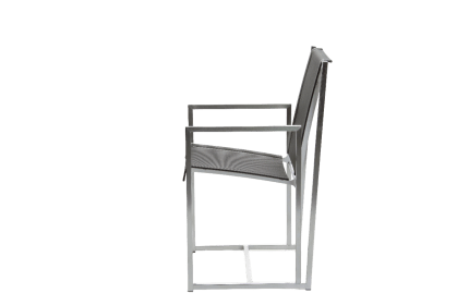 Platina side inox tuinstoel