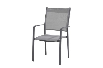 Tosca high back stapelstoel aluminium semperfi stapelstoelen