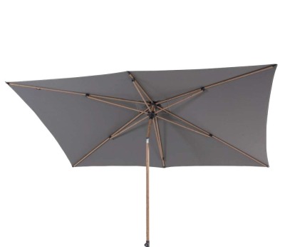 Azzurro kniksysteem woodlook parasol 300 x 200 cm