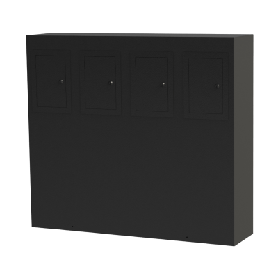 Syntax 4-box achterzijde deurtjes brievenbus voor appartementen semperfi