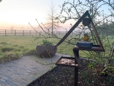 Vogelhuisje cortenstaal